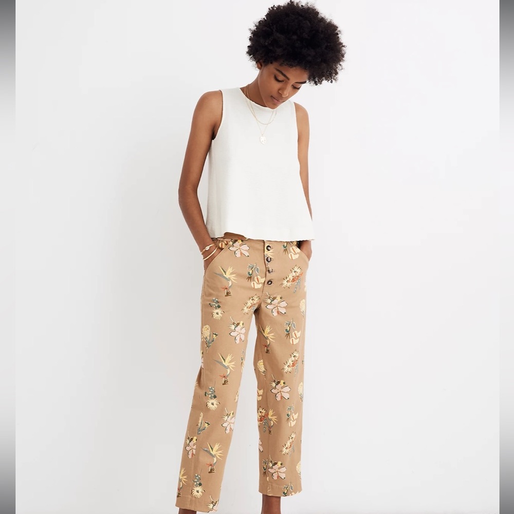 Madewell Texture & Thread Split-Back Shell Top